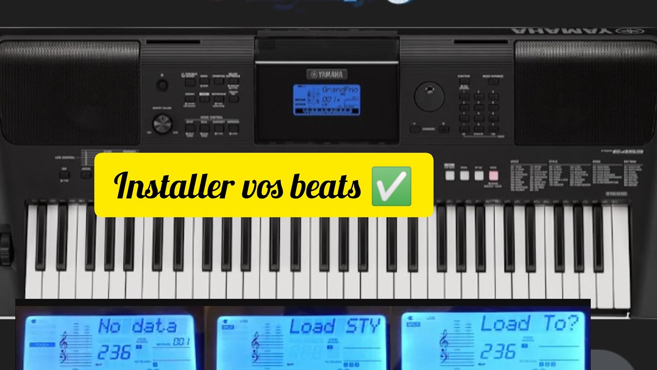 comment installer Les beats dans le piano PSR E453
