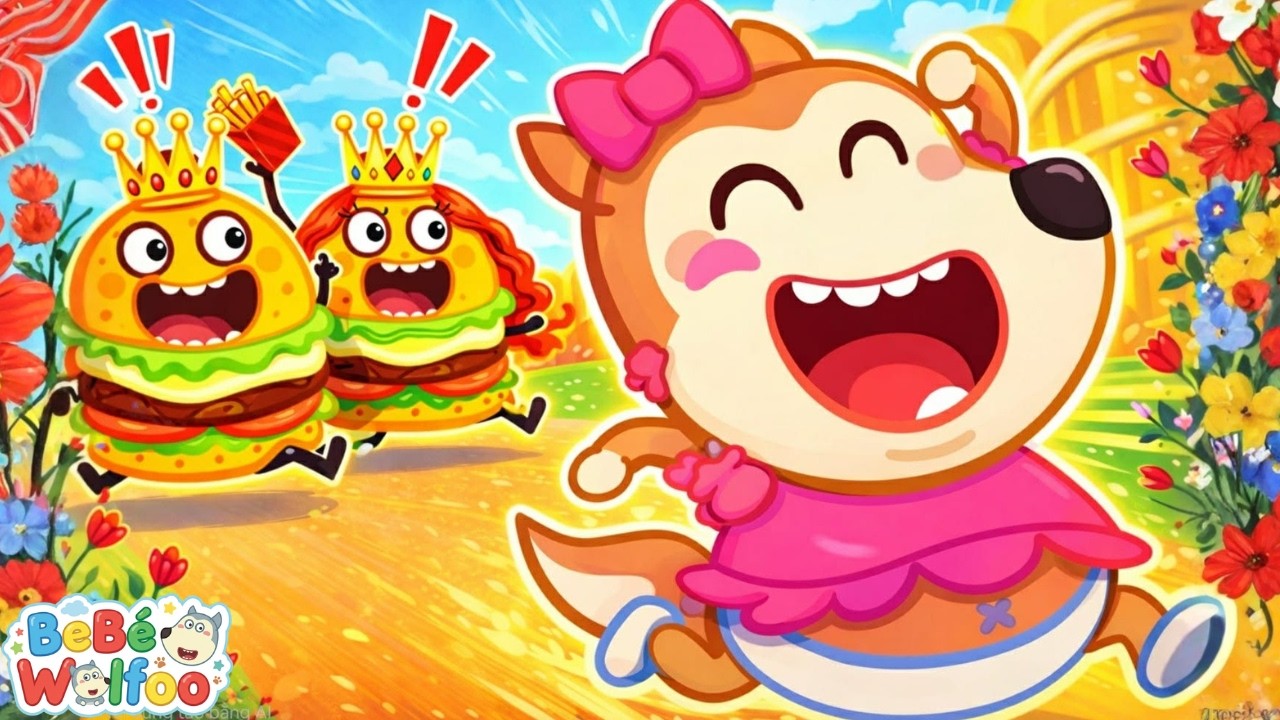 Bebé Wolfoo | ¡Lucy Huye De Hamburguesas Gigantes! | Dibujos animados para niños