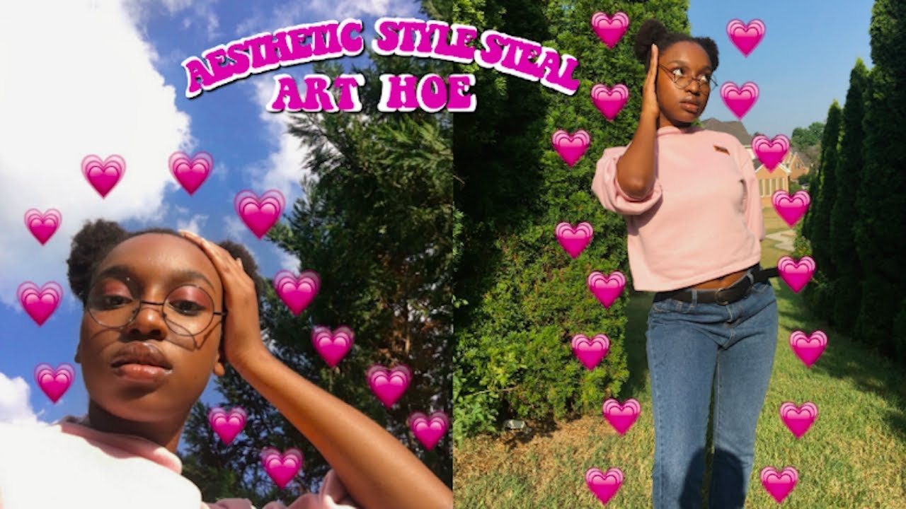 AESTHETIC STYLE STEAL: ART HOE! Hair, Makeup, + Outfit | Coco Chinelo