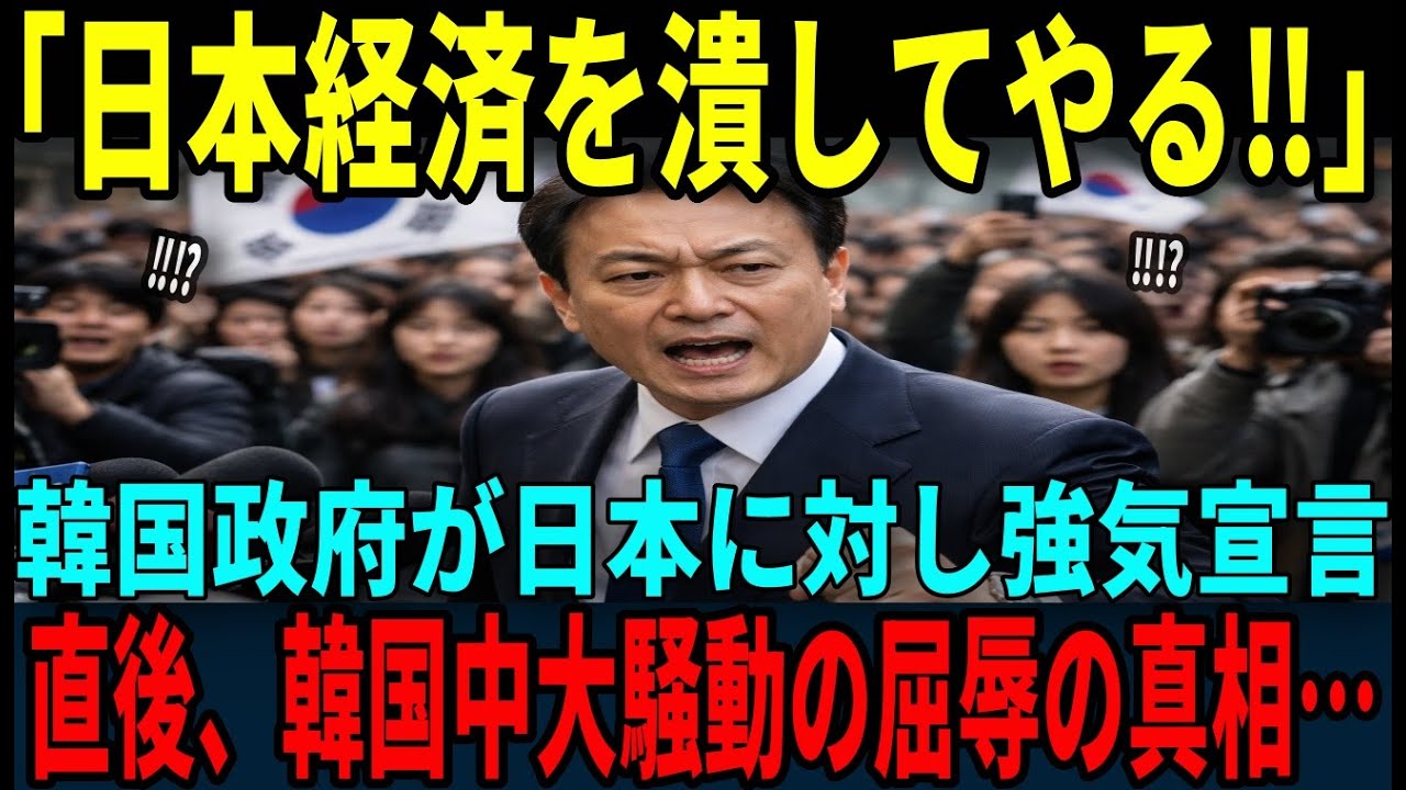 【海外の反応】「日本経済を叩き潰してやる！」韓国大統領が放った屈辱の真実直後、メディアが大発狂した衝撃の展開とは