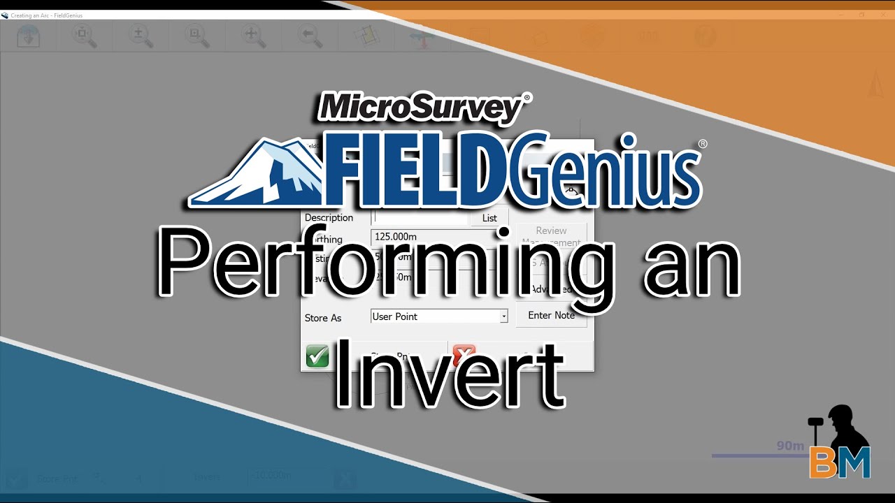MicroSurvey FieldGenius How To: Storing an Invert | Bench Mark