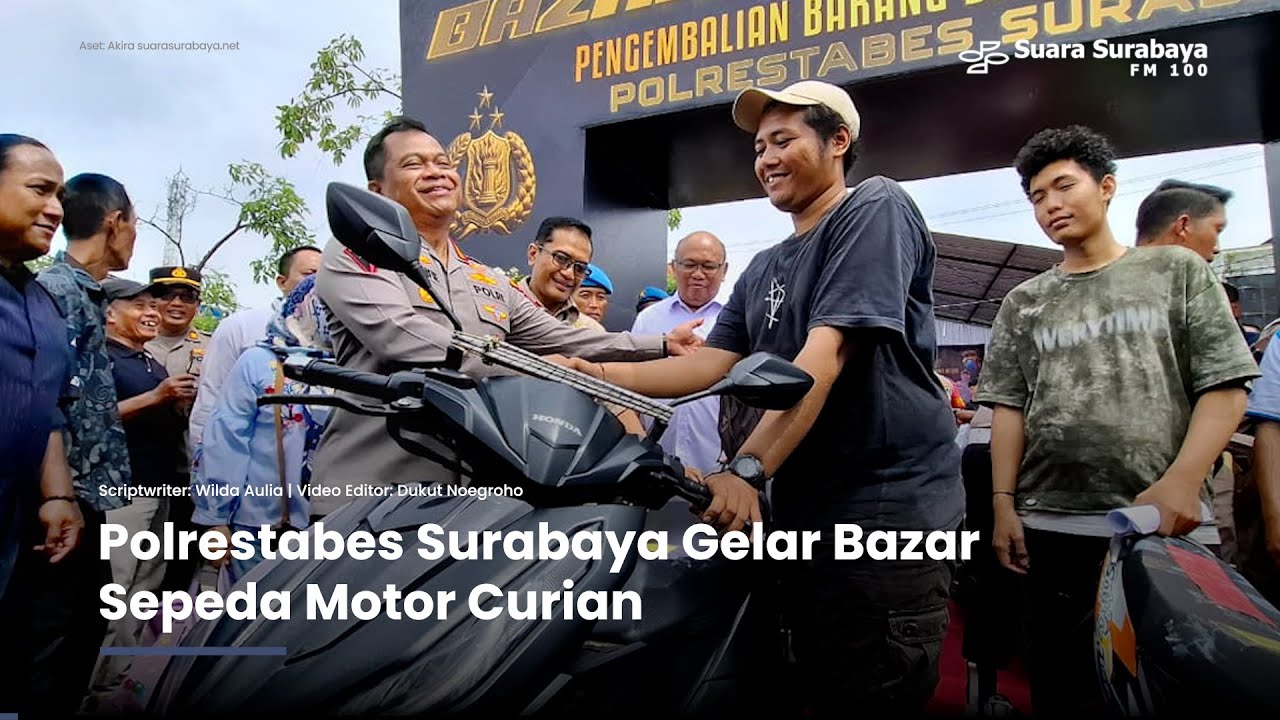 Polrestabes Surabaya Gelar Bazar Sepeda Motor Curian