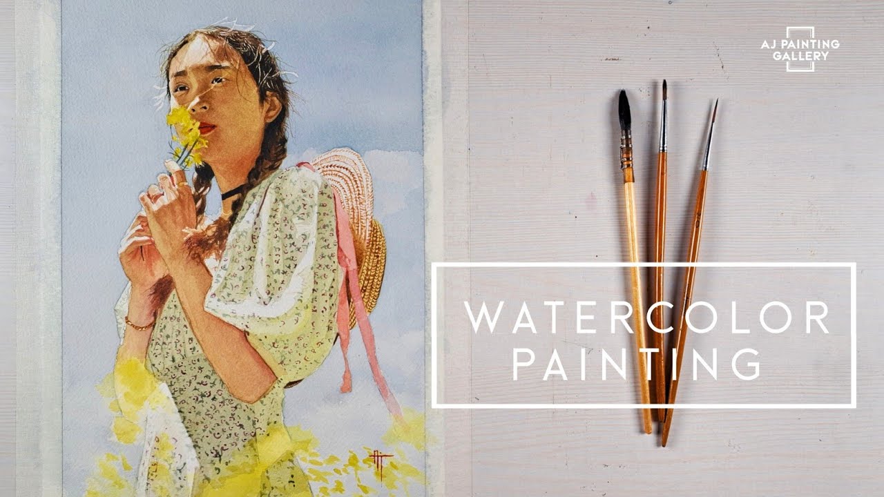 Watercolor Portrait Painting| How to paint  
