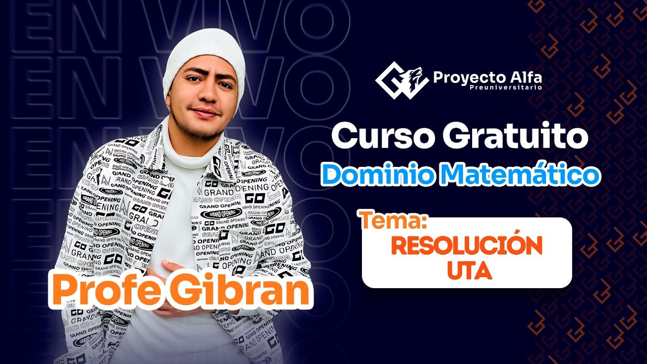 DOMINIO NUMÉRICO - Resolución Folleto UTA. Profe Gibran