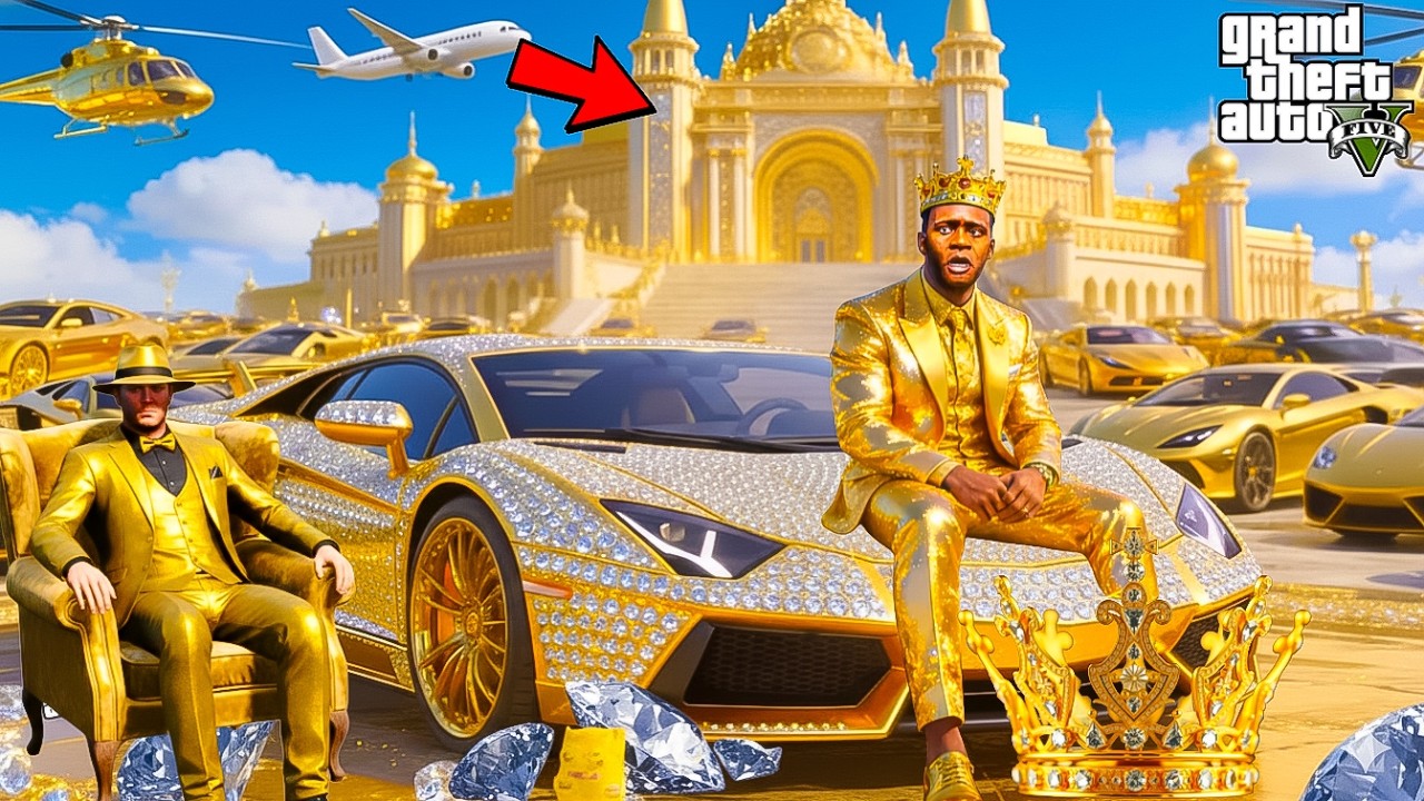 Franklin And Micheal Touch Anything Become Diamond & Gold in Los Santos in GTA 5 Telugu