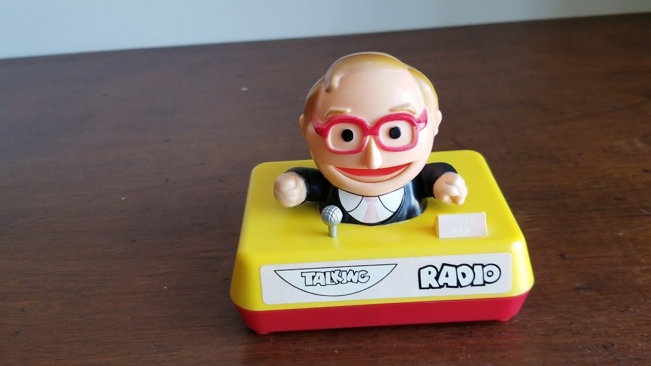 Radio Novelty Vintage Talking Radio Music Man 1975 Made IN Taiwan
