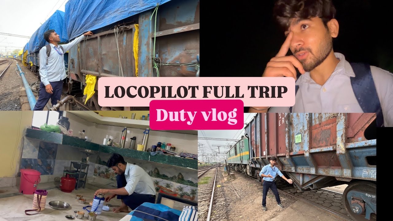 Loco Pilot full day duty vlog | RRB ALP life