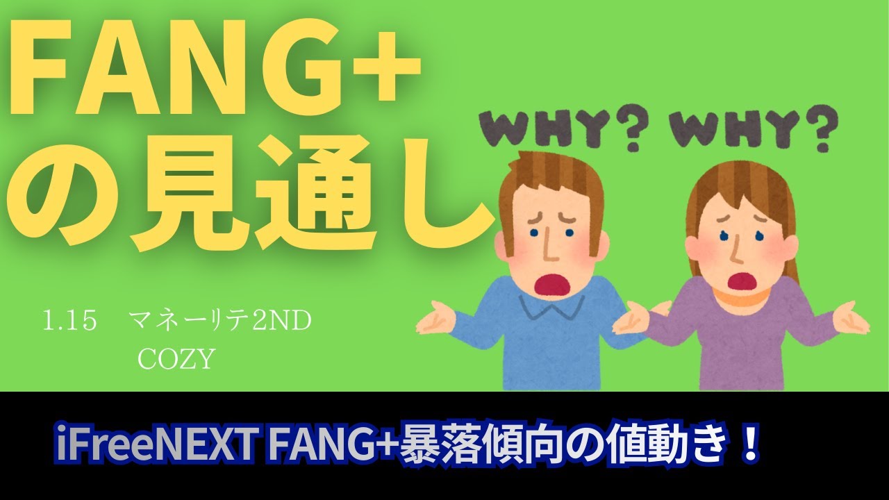 【新NISA】1.15FANG+の見通し｜iFreeNEXT FANG+暴落傾向の値動きagain！アルファベットは好調ですが