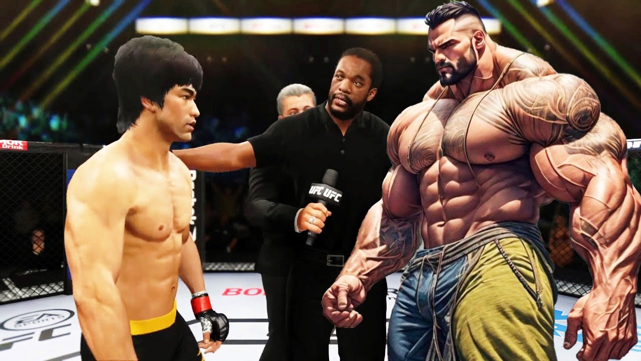Bruce Lee vs. Tattoo Super Giant (EA Sports UFC 4)