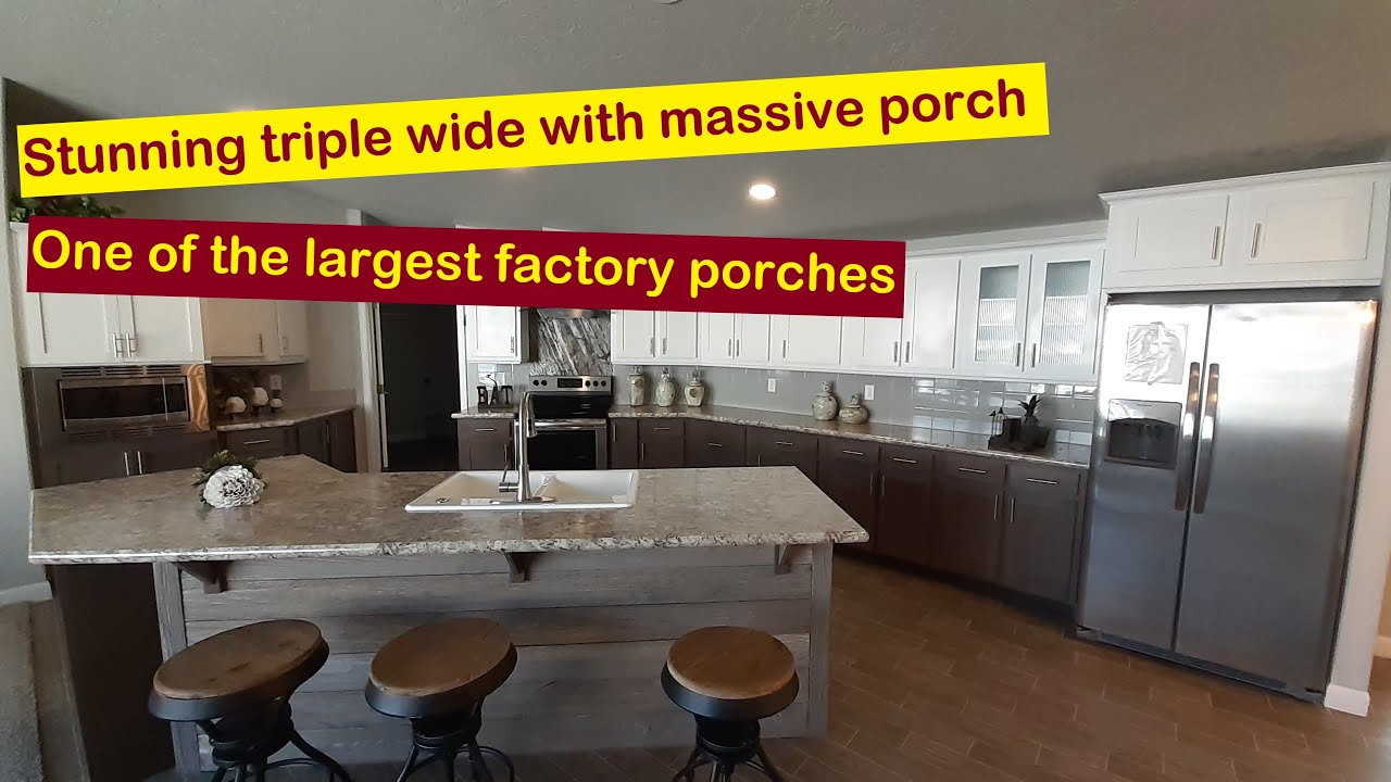 One of a kind triple. Biggest factory porch on the market. Best in class