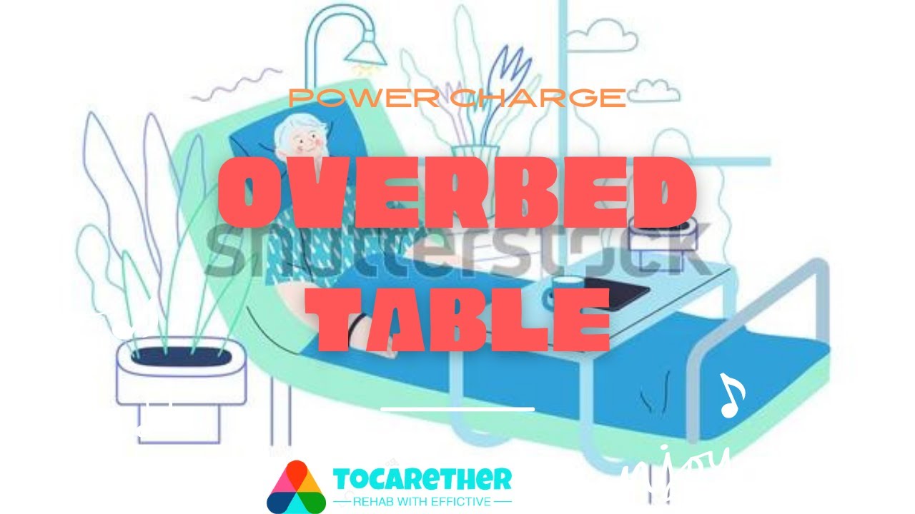Home-care Over-bed Table Furniture With Power Charge
