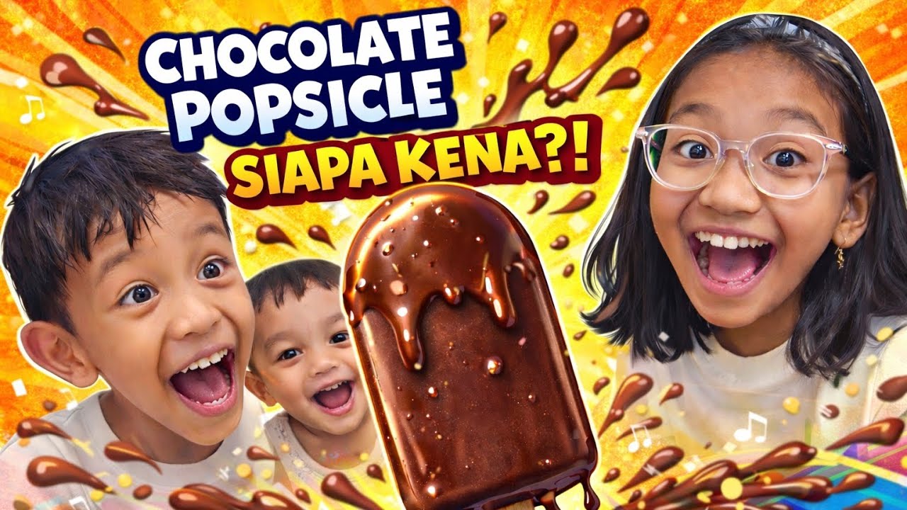 Makin Cepat! 🍦 Tantangan Makan Eskrim Popsicle Trio Dije | Chocolate Popsicle Challenge