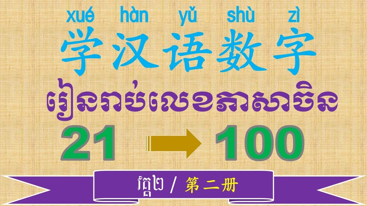 រៀនរាប់លេខភាសាចិន|学汉语数字2|Learn Chinese number | Meng An Official |រៀនភាសាចិន