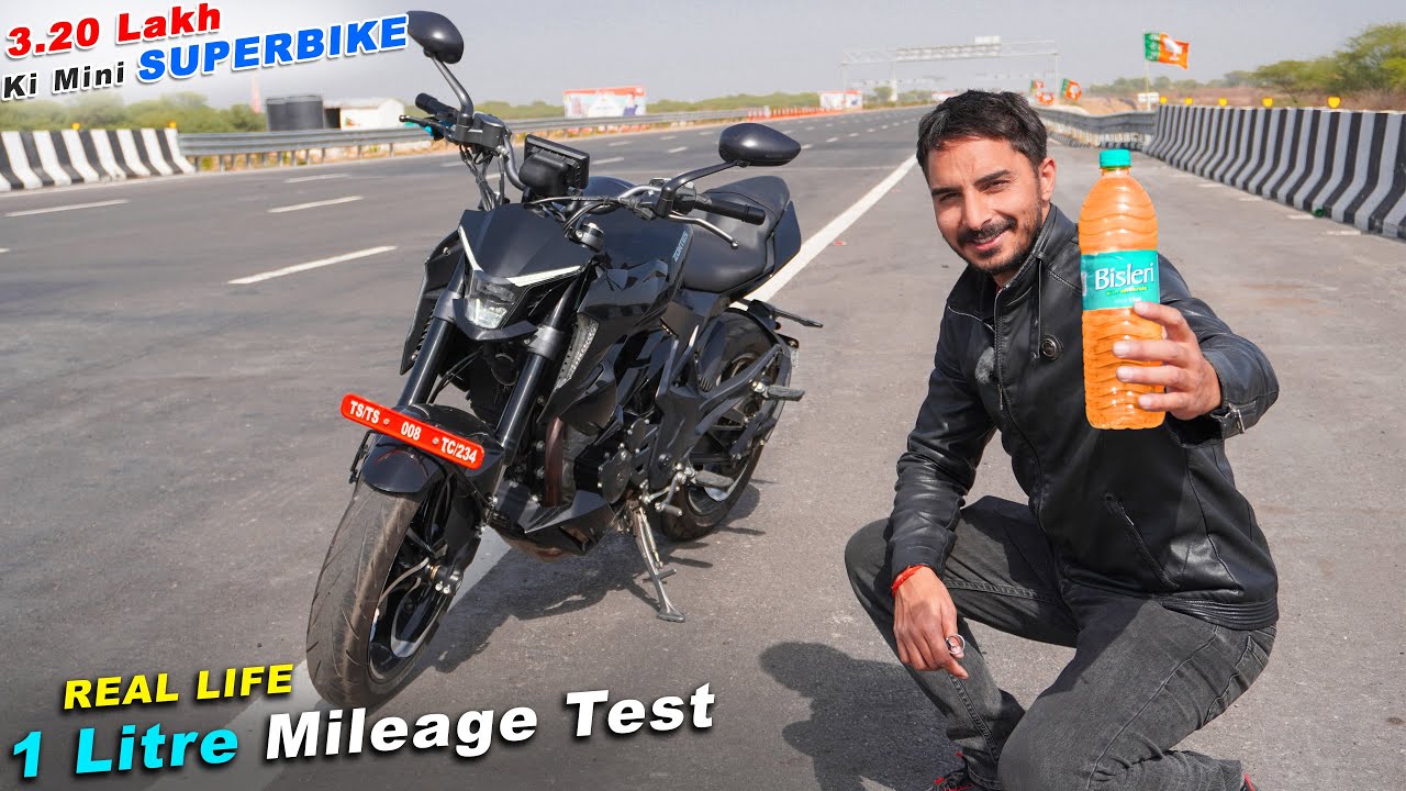 Zontes 350R :: Real Life 1 Litre Mileage Test | Empty Tank Mileage Test