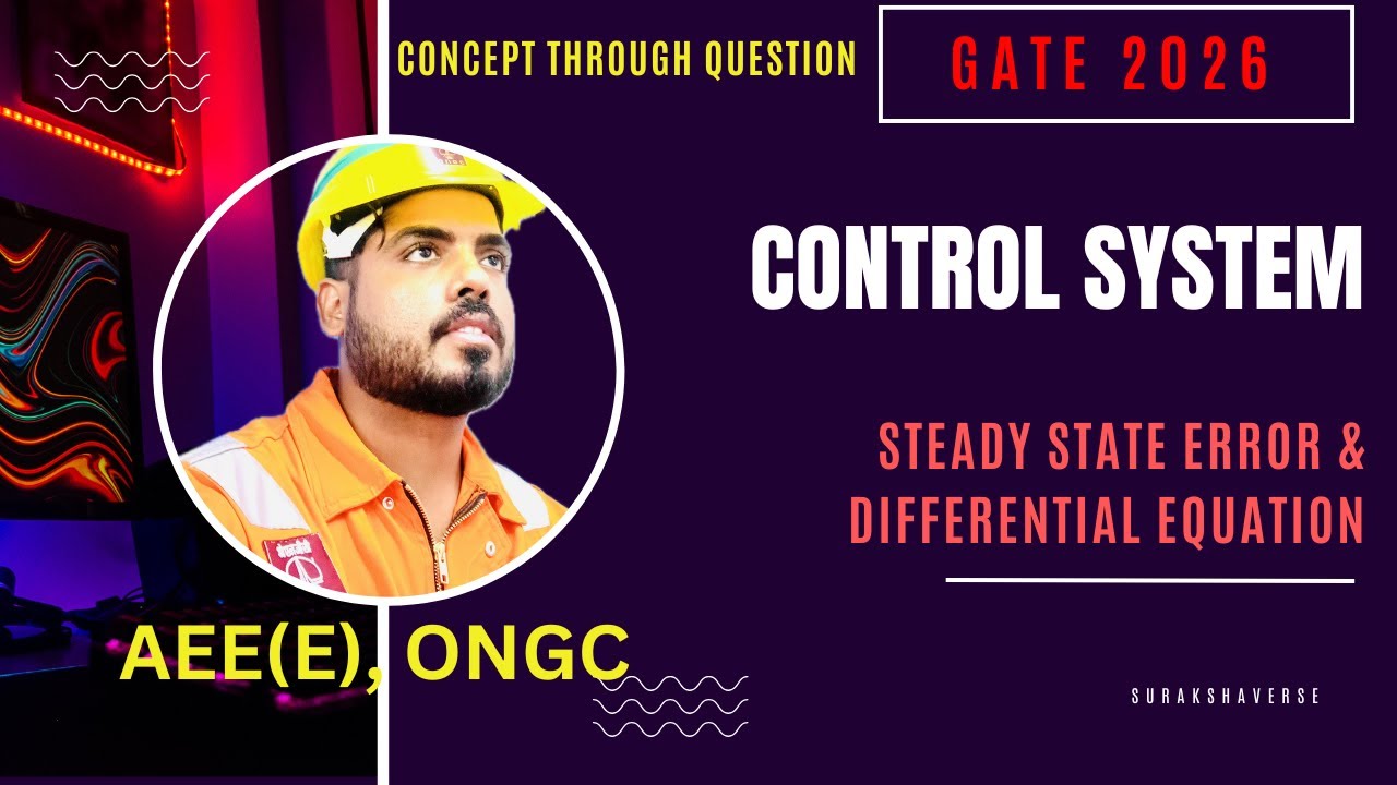 Time Response of Control System via Numerical Questions | Steady State Error, EE #gate2026 #ese2026