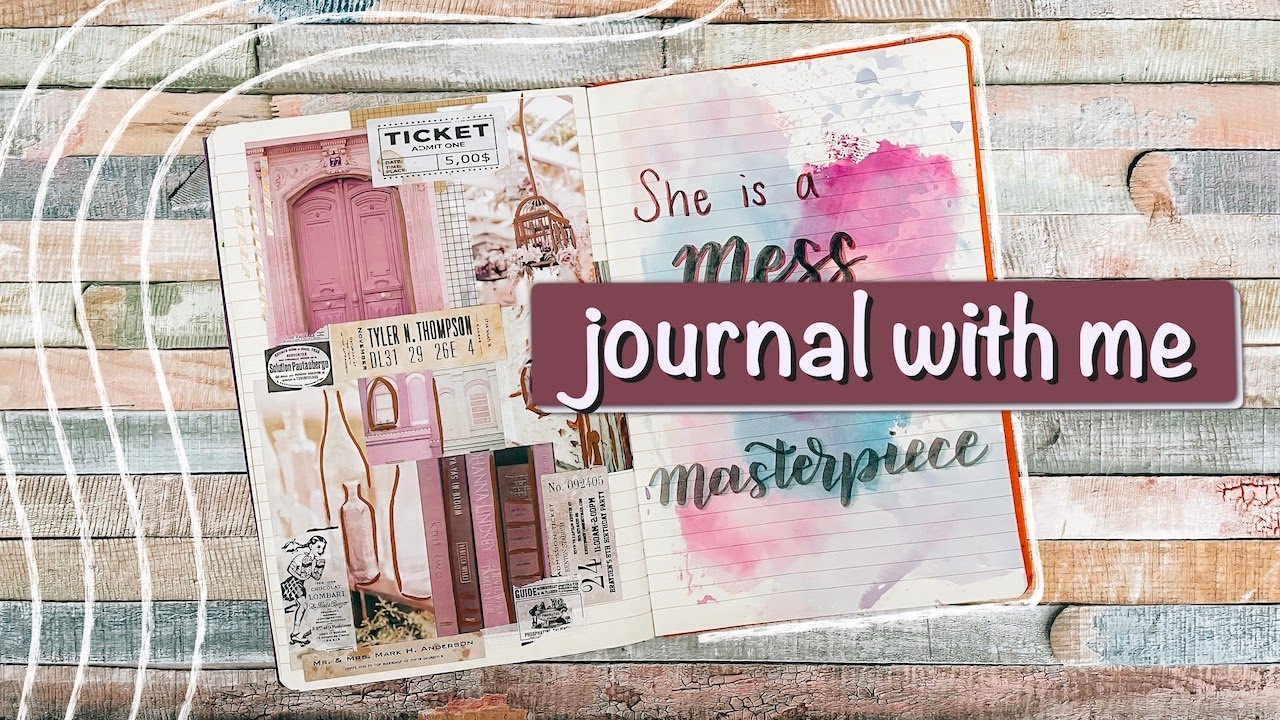 JOURNAL WITH ME | summer aesthetic quote page | collage art journal | creative journaling