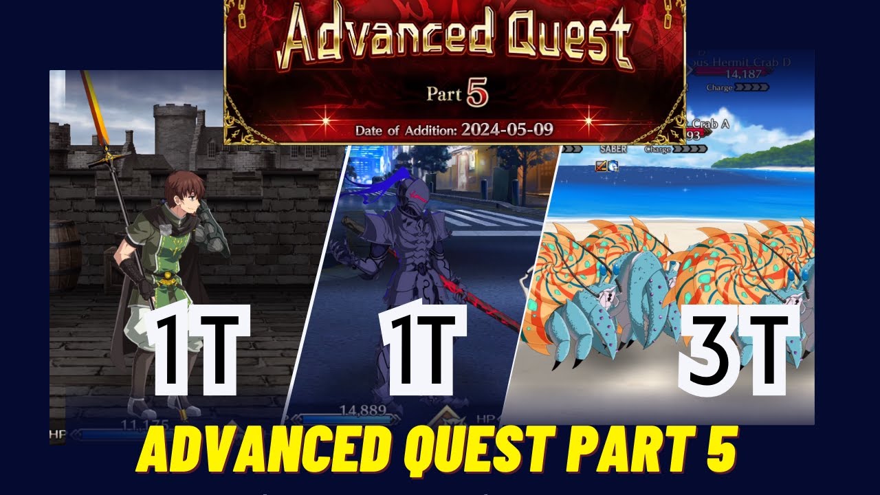All Quest | Advanced Quest Part 5 | アドバンスドクエスト 第5弾  [FGO][Fate/Grand Order]