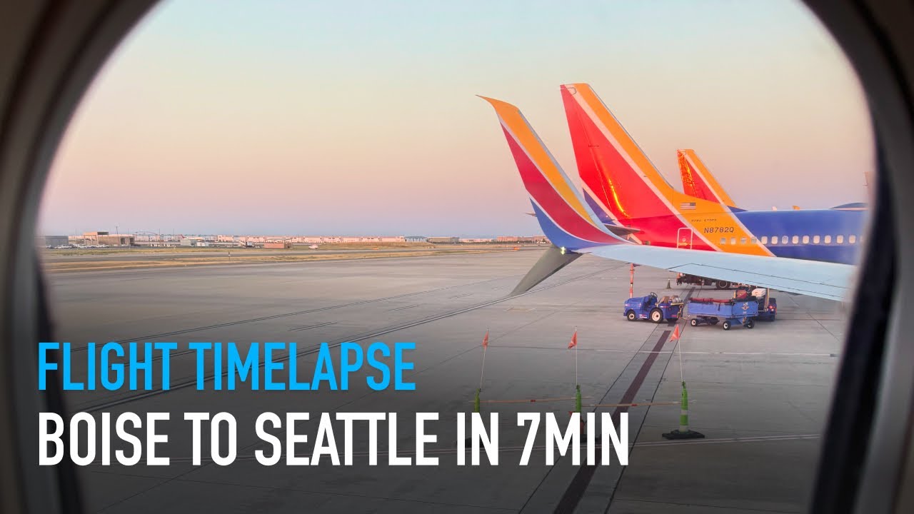 Boise › Seattle Flight In 7 Minutes | Timelapse