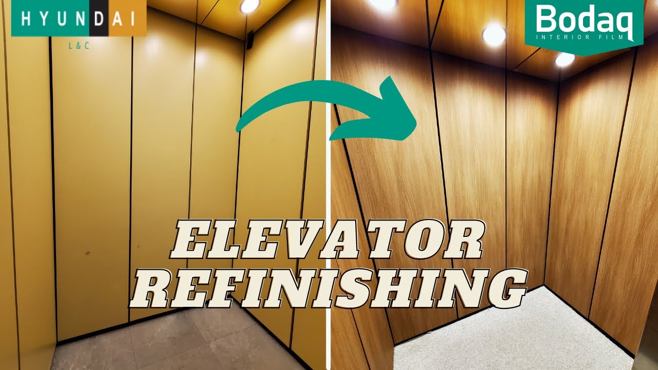 Elevator Refinishing with Bodaq Interior Film | Innovative Approach to Commercial Interior Design