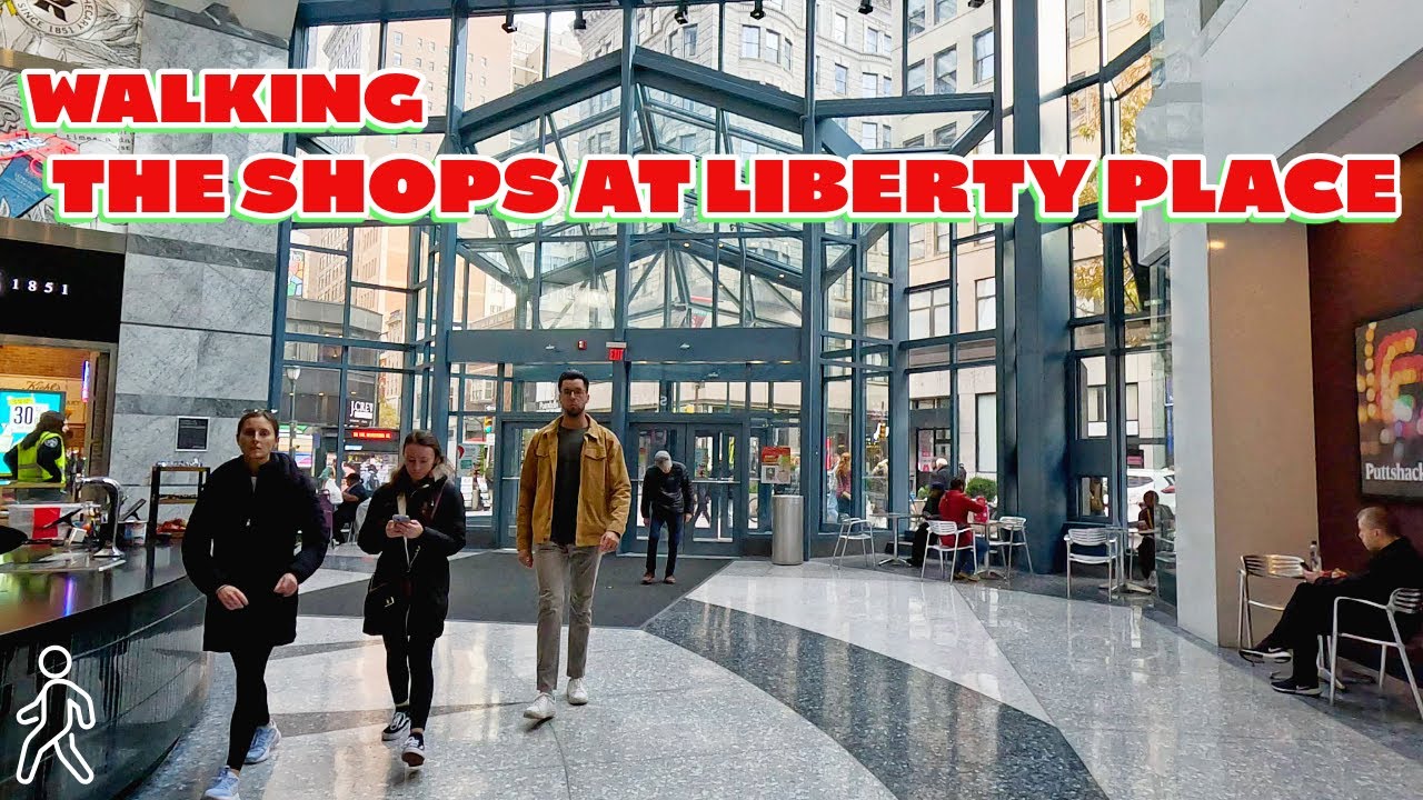 Walking THE SHOPS AT LIBERTY PLACE in Center City PHILADELPHIA || Small Unique Mall Walking Tour
