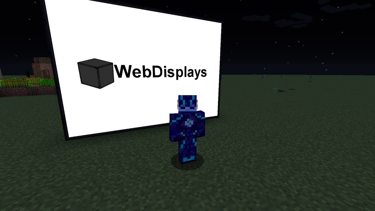 гайд по моду Web Displays 1.12.2