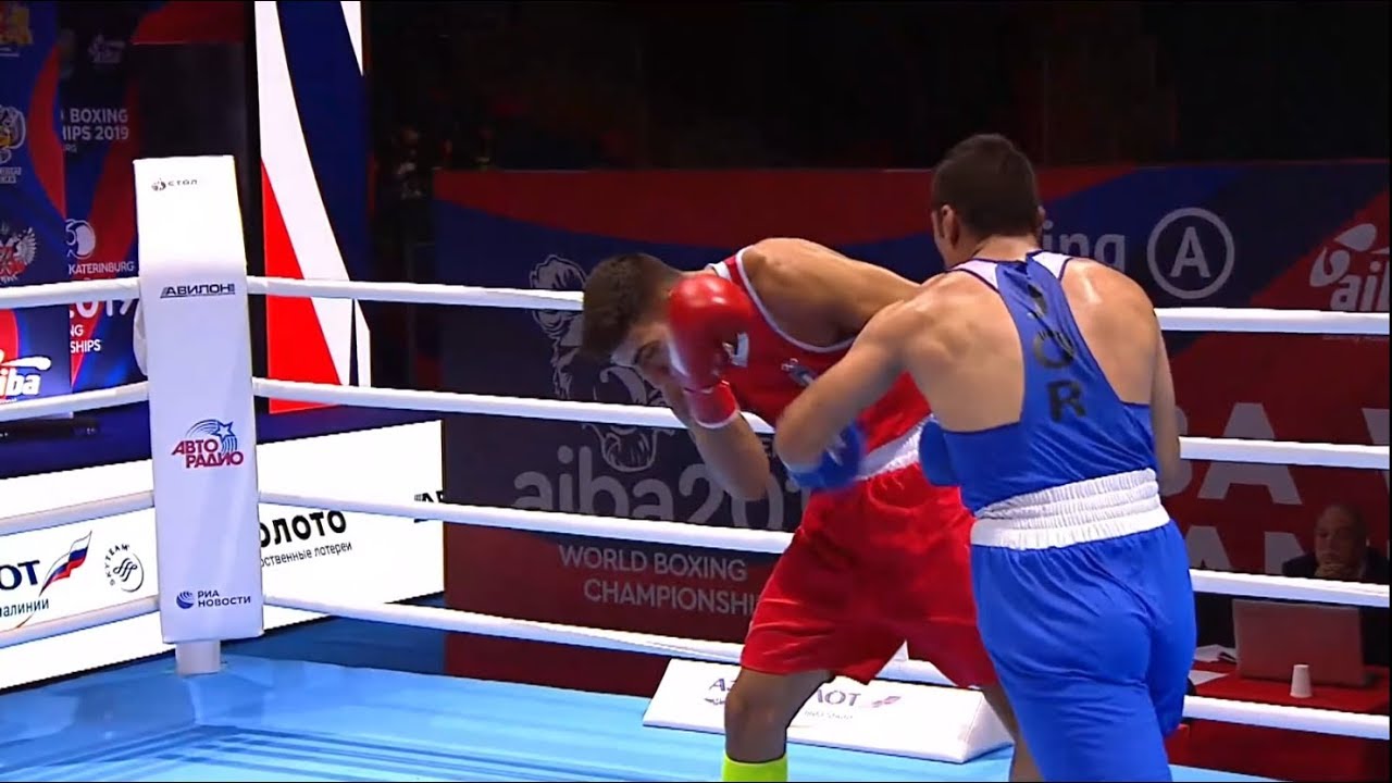 Round of 32 (91kg) MOUHIIDINE AZIZ ABBES (ITA) vs IASHAISH Hussein (JOR) /AIBA World 2019