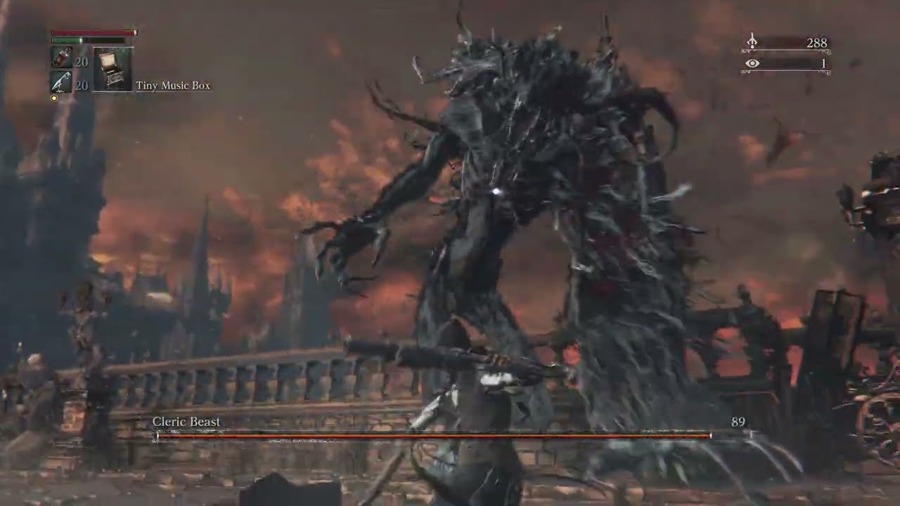 Bloodborne Cleric Beast battle PS5 PRO