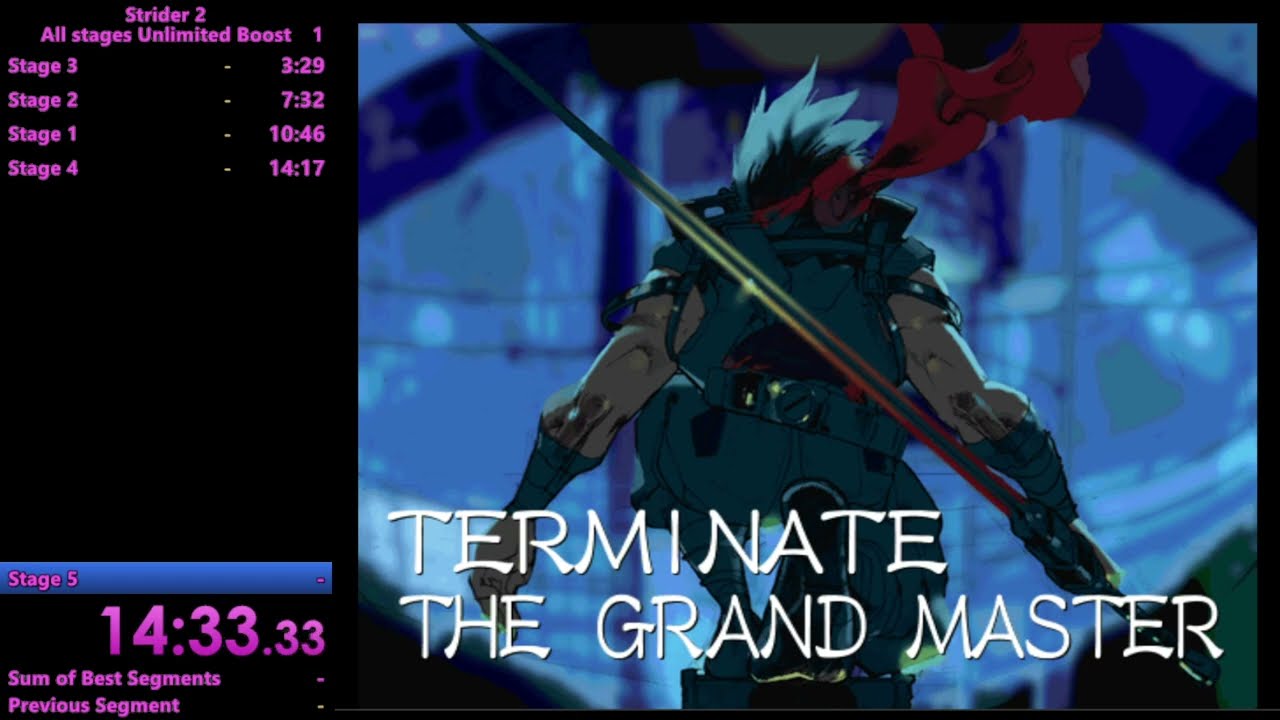 All stages Unlimited boost Speedrun 18:08 RTA 10:19 IGT