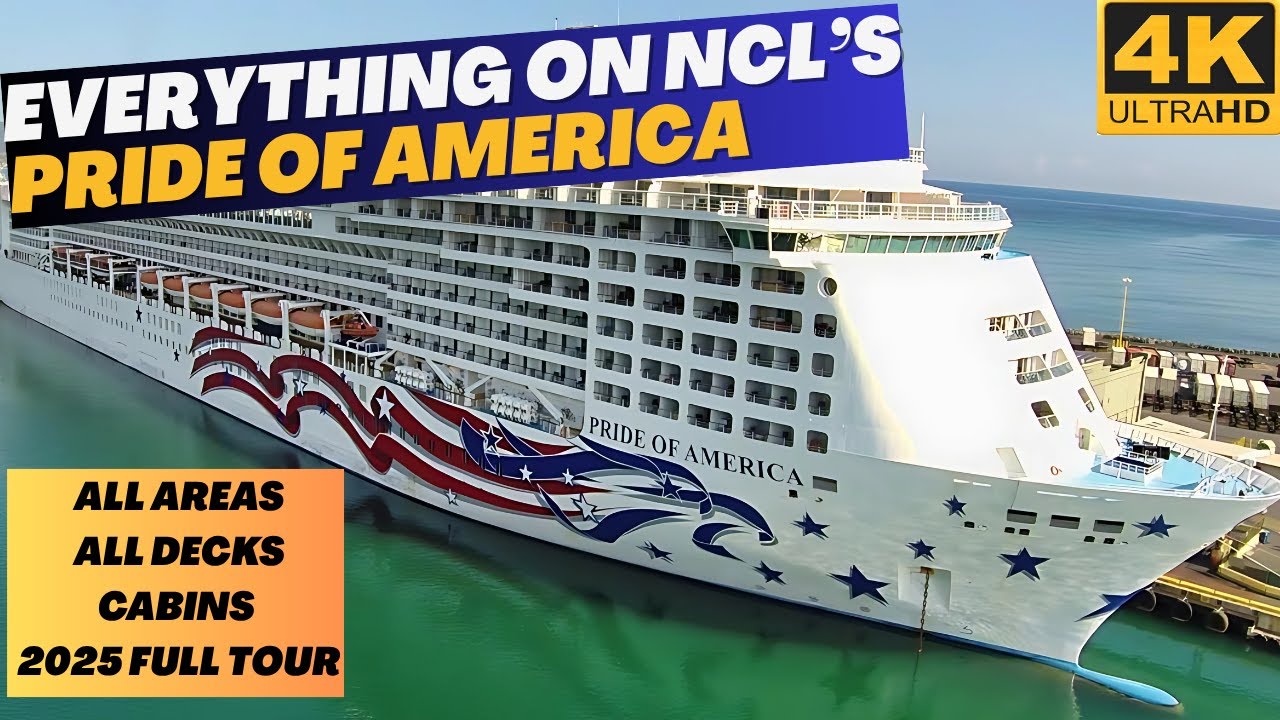🚢 Everything on PRIDE OF AMERICA | All Areas | Dining | Full Tour in 4K