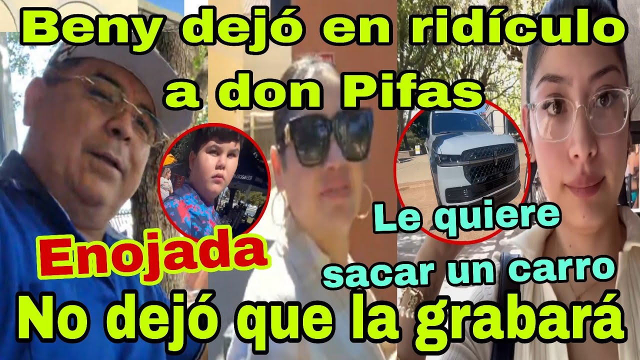 🚨Beny le dijo sus verdades💥😮Enojada🤬No dej&oacute; que la grabar&aacute;🫢Le quiere sacar un carro😱