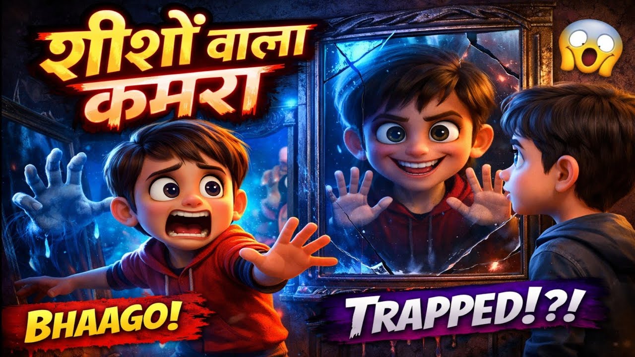 शीशों वाला कमरा 😱 | 3D Pixar Style Horror Story in Hindi | Scary Animation Story