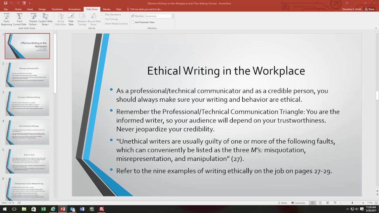 Effective Writing and The Writing Process