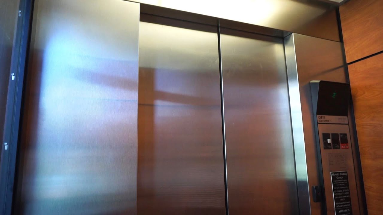 Scenic OTIS Series 1 traction elevators @ McNulty Parking Garage, Saint Petersburg, Florida
