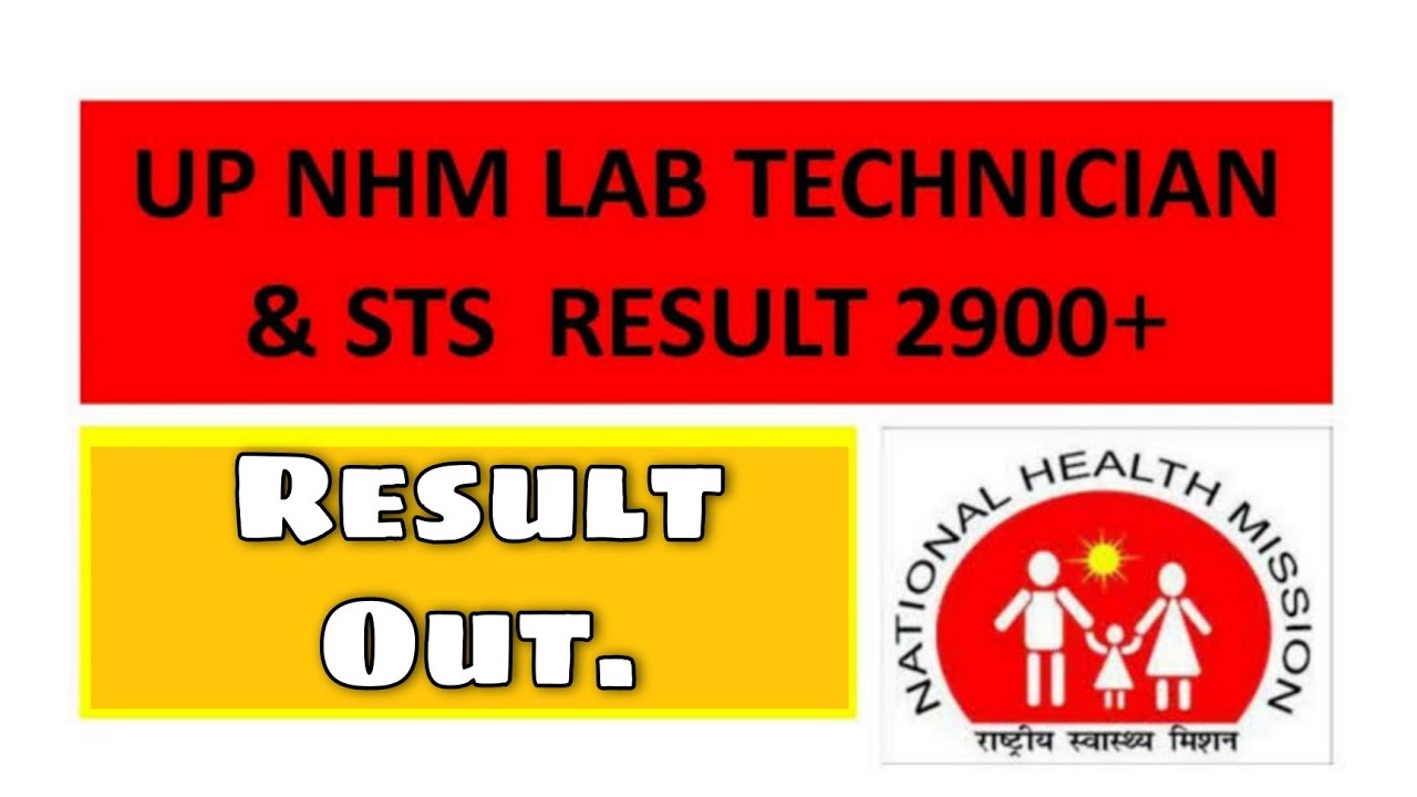 UP NHM Lab Technician & Other 2900 Post Result 2022