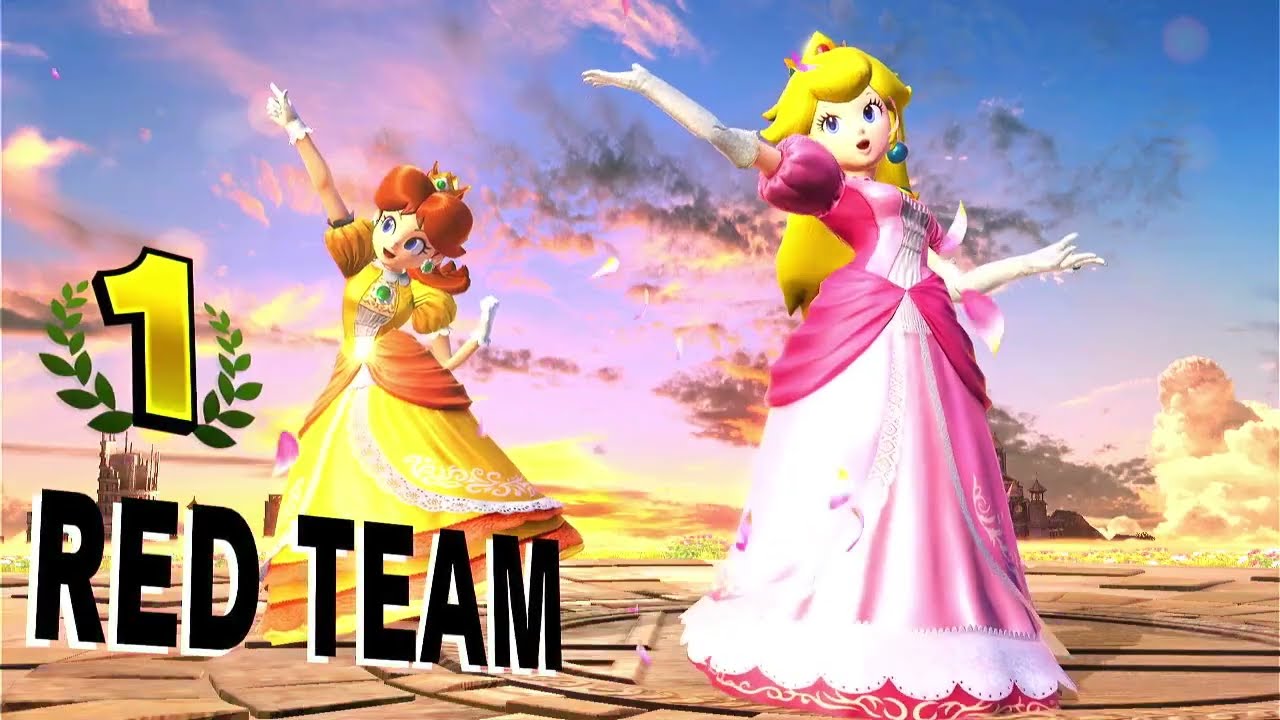 Daisy + Peach VS Bowser (2 vs 1) Princess Revenge Battle- Super Smash Bros Gameplay - No Commentary
