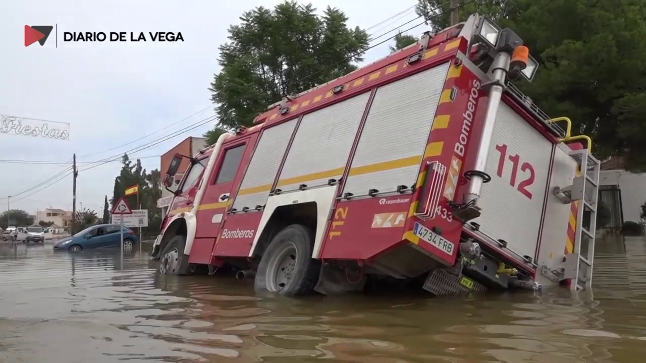 Vista de accesos a Dolores y efectos DANA 17 de septiembre
