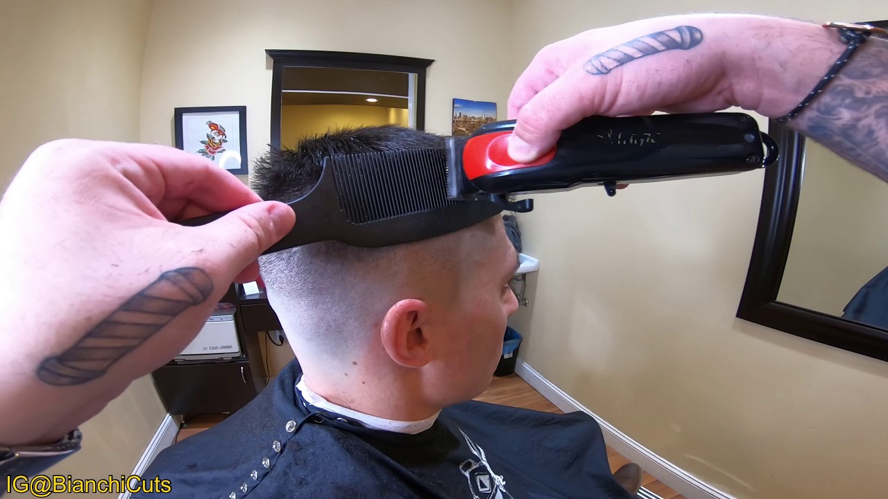 HAIRCUT TUTORIAL POV #46 (high skin fade on very dense hair)