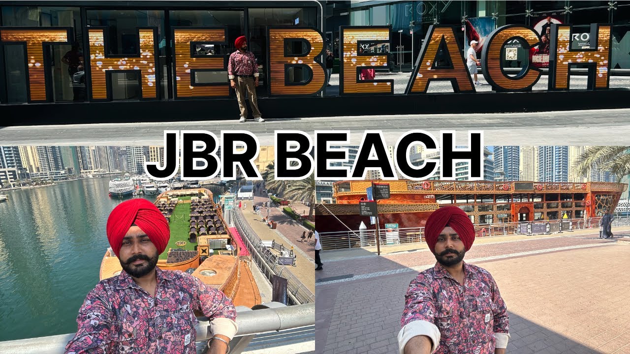 DUBAI  🇦🇪 BEACH🏝️ | JBR BEACH | JUMEIRAH BEACH | BEACH WALKING TOUR| EXPLORE DUBAI BEACH |