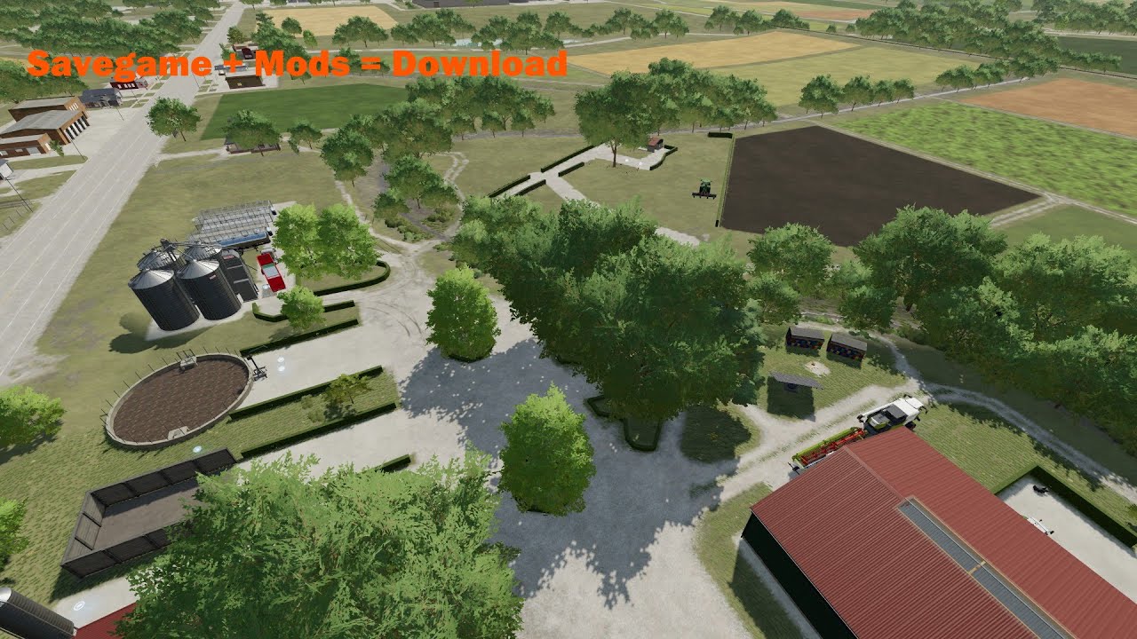LS22 - Auf der Elmcreek Karte einen Hof bauen + Download  Farming Simulator 22