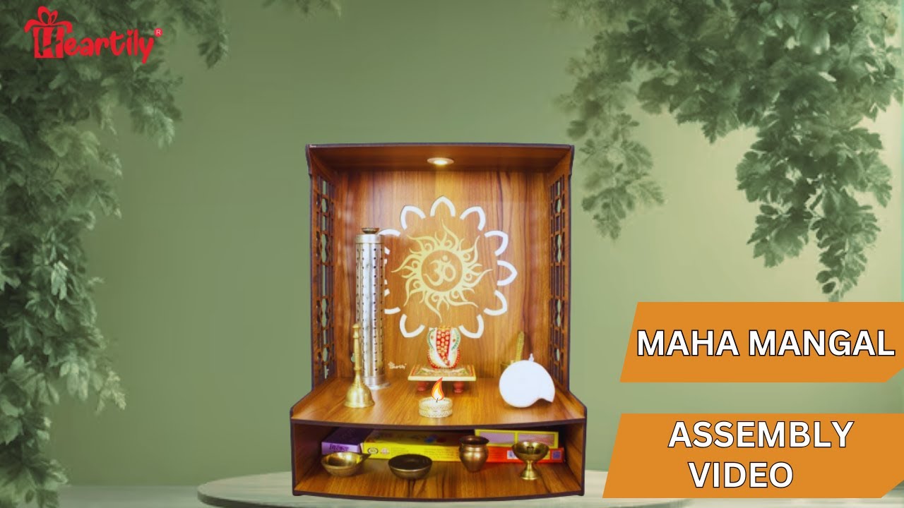How to  Assemble Heartily Maha Mangal wooden temple | DIY TEMPLE | Small home temple | pooja mandir