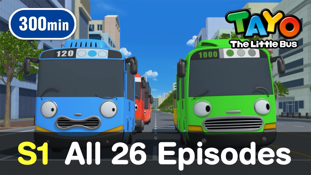 Tayo S1 l All 26 full episodes of Season 1 (300 mins) l Tayo the Little Bus