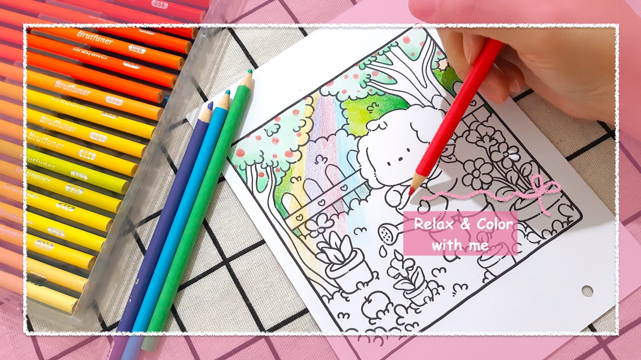 Cozy Coloring | Rainbow Garden #relaxcoloring #coloringforfun #coloringforbeginners #happycoloring