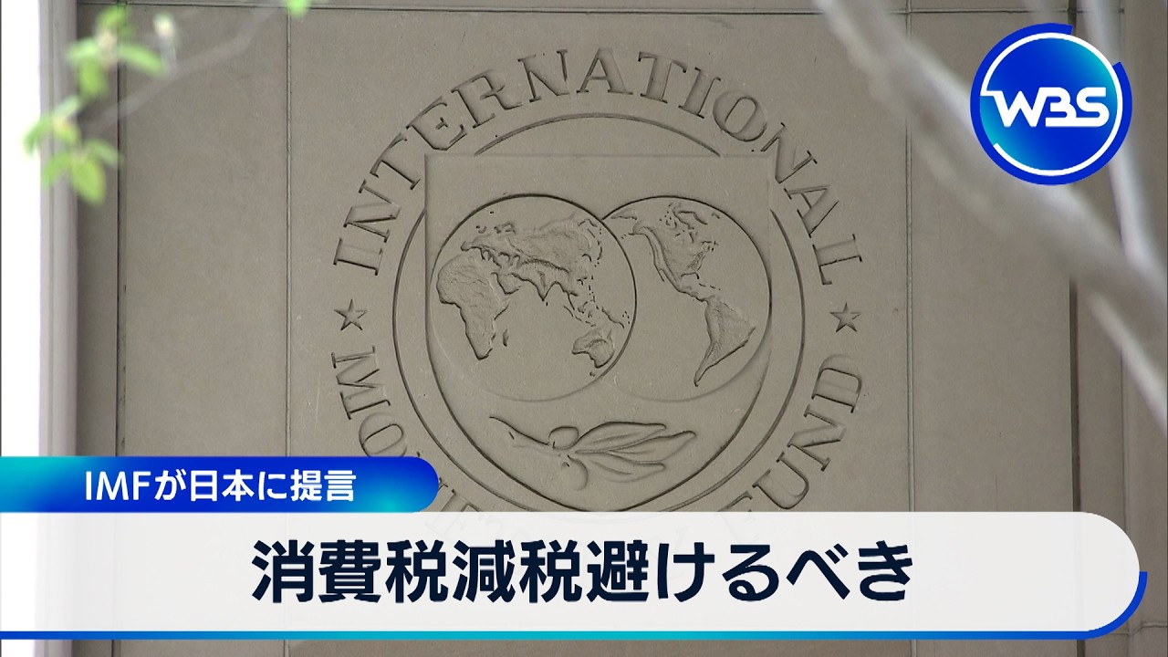 消費税減税避けるべき IMFが日本に提言【WBS】