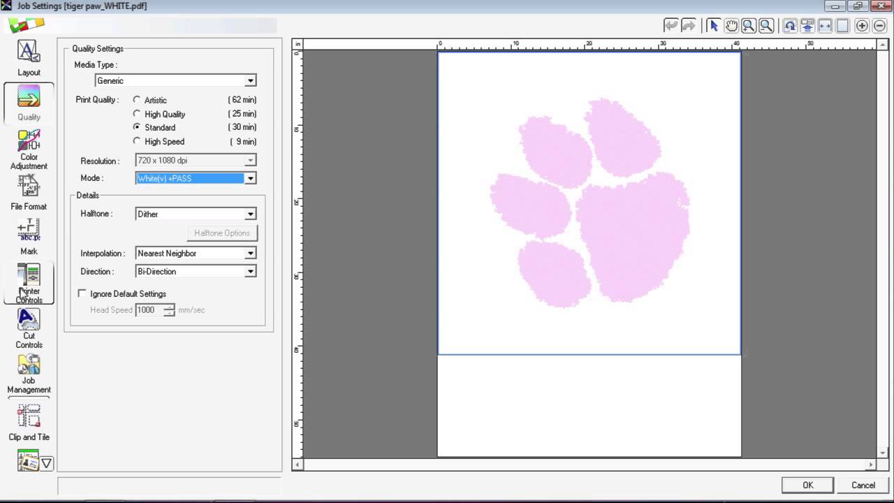 advanced printing   versaworks setup for a white print 1280x720