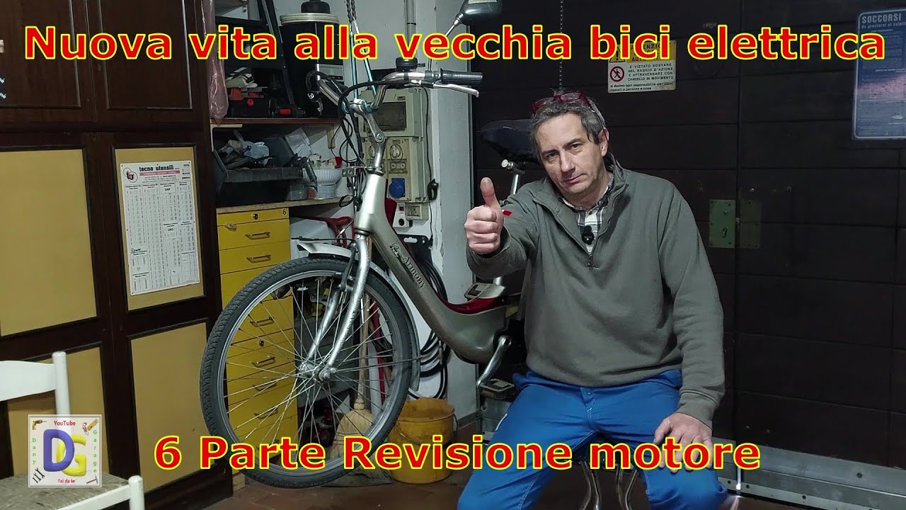 Bicicletta EV nuova vita, P6 Revisione motore      New life EV bicycle, P6 Engine overhaul