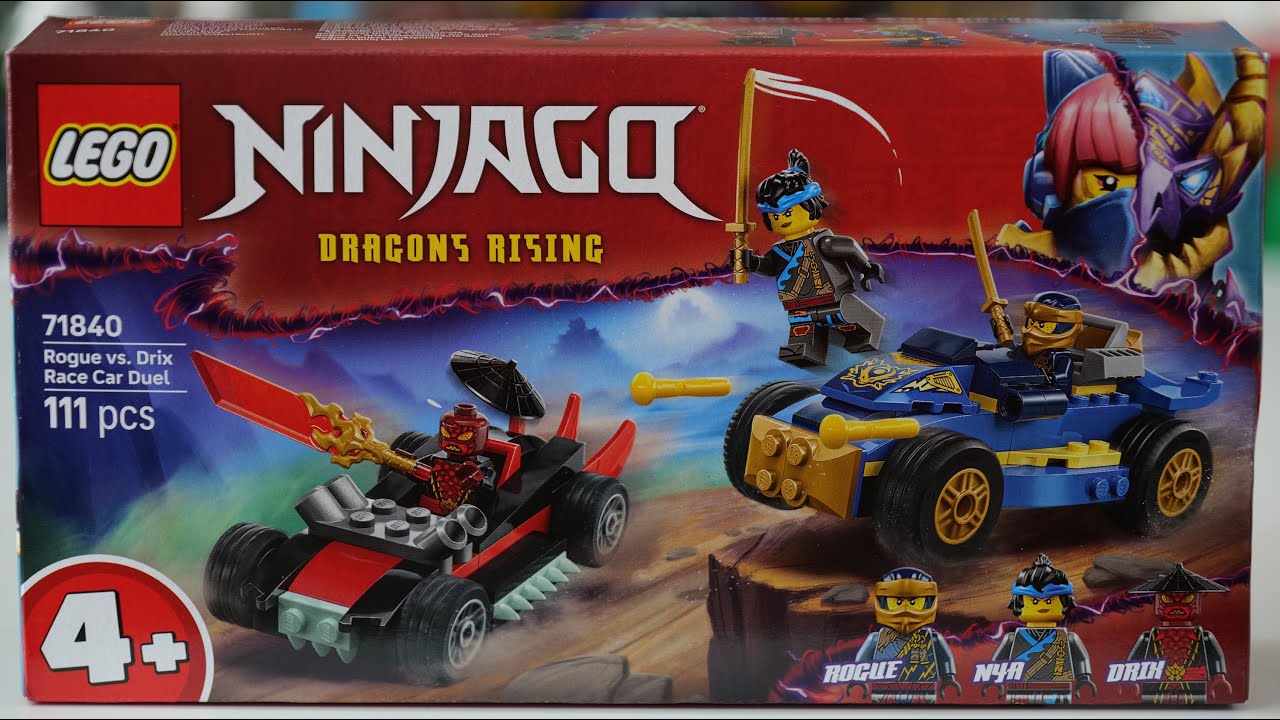 LEGO Ninjago 71840 Rogue vs. Drix Race Car Duel Speed Build