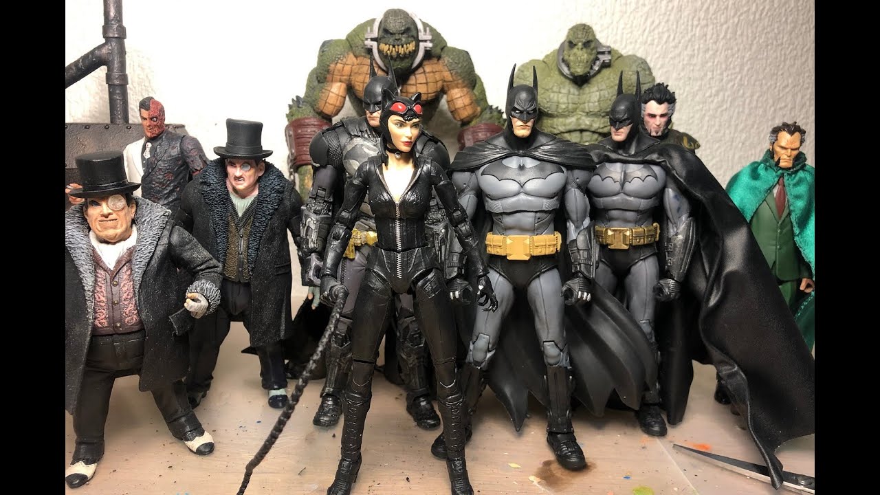 Batman Arkham City McFarlane Toys Comparisons Part 1 (and customizing)