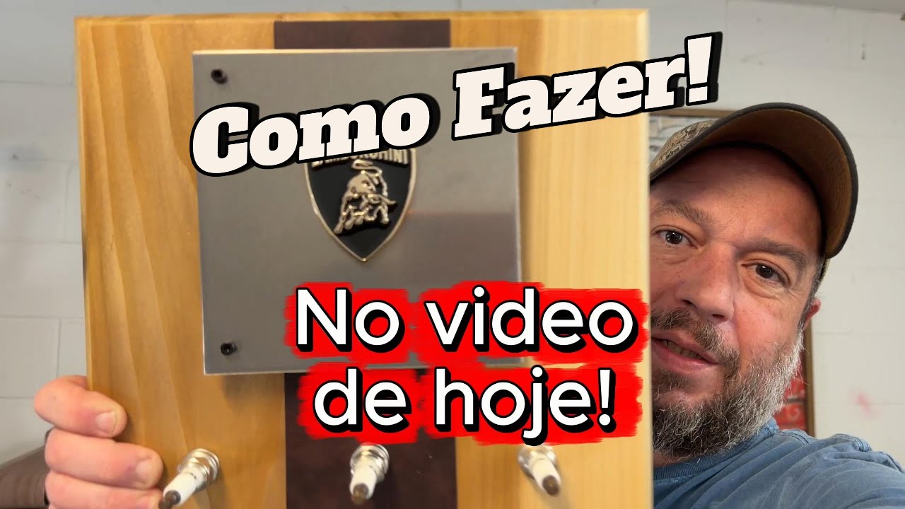 Fiz um Porta Chaves de Luxo usando VELAS DE IGNIÇÃO! (DIY Lamborghini)