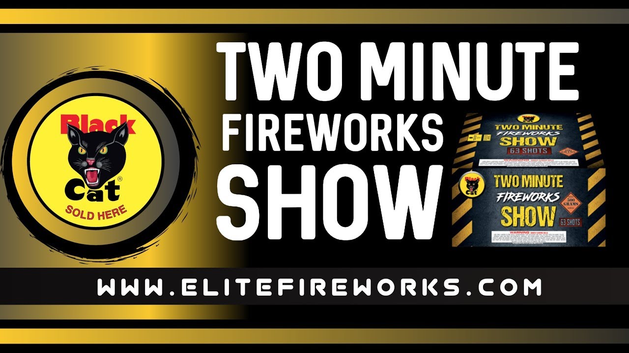 Two Minute Fireworks Show | X-Tra Large Heavy Cake from Black Cat Fireworks!