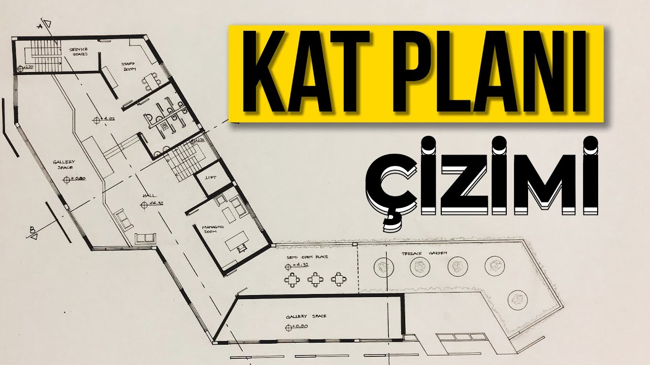 MİMARİ KAT PLANI ÇİZİMİ  -  T-CETVEL